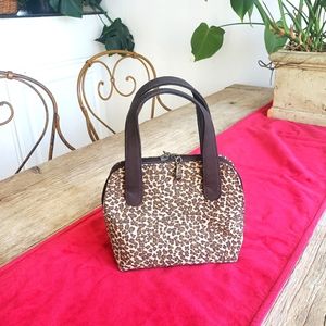 Small Leopard Print Handbag